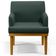 Kit 04 Poltronas Decorativas Para Sala de Estar Beatriz W01 Linho Verde Musgo - Lyam Decor