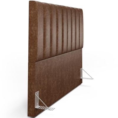 Cabeceira Cama Box Casal Queen 160 cm Dália W01 Couríssimo Marrom - Lyam Decor