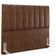 Kit Cabeceira Cama Box Casal 140cm Calçadeira Recamier Baú Dália W01 Couríssimo Marrom - Lyam Decor
