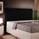 Cabeceira Cama Box Casal Queen 160 cm Dália W01 Suede Preto - Lyam Decor