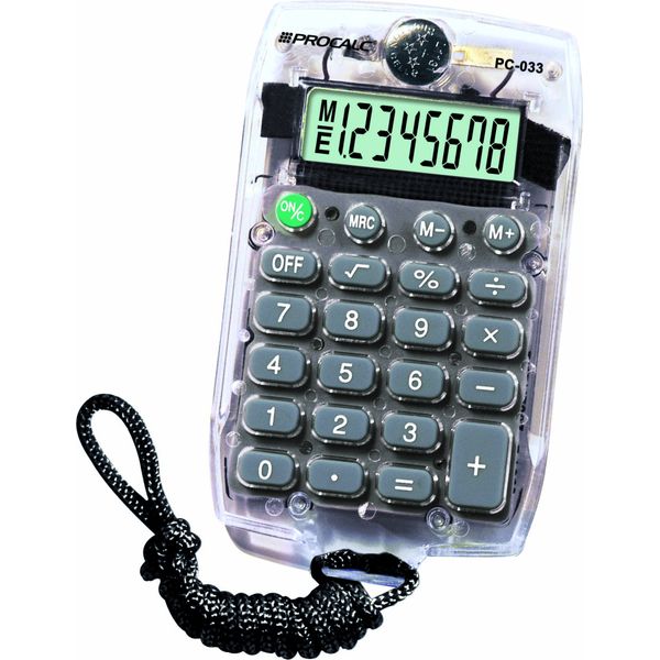 Calculadora De Bolso 8 dígitos Pc033  Com Cordão  - Procalc