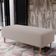 Puff Decorativo Sala de Estar Bali W01 Pés Palito 120x50 cm Linho Bege - Lyam Decor