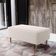 Kit 02 Puffs Decorativos Sala de Estar Cléo W01 Pés Palito 90 cm Linho Cru - Lyam Decor
