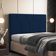 Cabeceira Cama Box Casal Queen 160 cm Aurora W01 Suede Azul Marinho - Lyam Decor