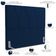 Cabeceira Cama Box Casal Queen 160 cm Aurora W01 Suede Azul Marinho - Lyam Decor