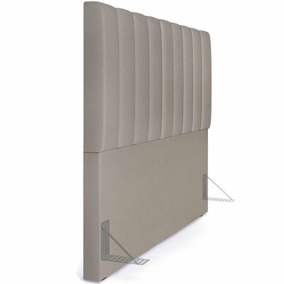 Cabeceira Cama Box Casal King 195 cm Dália W01 Linho Bege - Lyam Decor