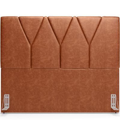 Cabeceira Cama Box Casal Queen 160 cm Aurora W01 Couríssimo Camel - Lyam Decor
