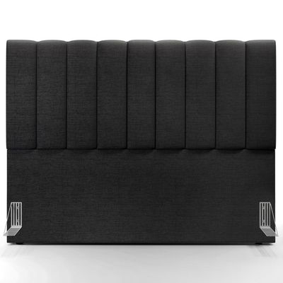 Cabeceira Cama Box Casal King 195 cm Dália W01 Linho Chumbo - Lyam Decor