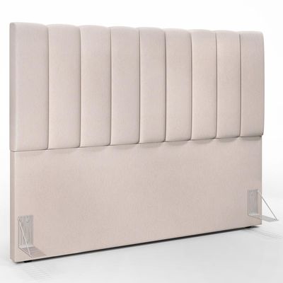 Cabeceira Cama Box Casal King 195 cm Dália W01 Linho Cru - Lyam Decor