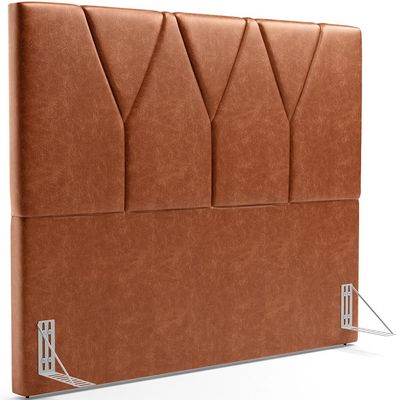 Cabeceira Cama Box Casal King 195 cm Aurora W01 Couríssimo Camel - Lyam Decor