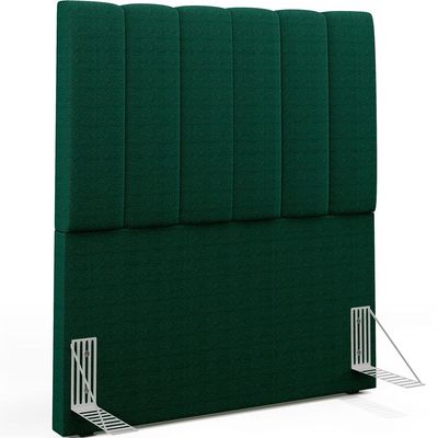Cabeceira Cama Box Solteiro 100 cm Dália W01 Bouclê Verde - Lyam Decor