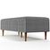 Puff Decorativo Sala de Estar Bali W01 Pés Palito 120x50cm Pied Poule - Lyam Decor