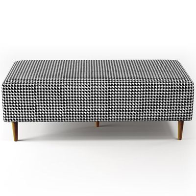 Puff Decorativo Sala de Estar Bali W01 Pés Palito 120x50cm Pied Poule - Lyam Decor