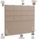 Kit Cabeceira Cama Box King 195cm com Calçadeira Roma W01 Linho Bege Escuro - Lyam