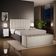 Calçadeira Recamier Baú Para Cama De Casal Queen Dália 195x50 cm W01 Linho Bege - Lyam