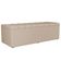 Calçadeira Recamier Baú Para Cama De Casal King Dália 195x50 cm W01 Suede Bege - Lyam