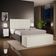 Calçadeira Recamier Baú Para Cama De Casal King Dália 195x50 cm W01 Linho Champagne - Lyam