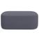 Kit 02 Puffs Decorativos Orgânicos Para Living Quarto 100cm Doha W01 Suede Cinza - Lyam Decor