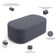 Kit 02 Puffs Decorativos Orgânicos Para Living Quarto 100cm Doha W01 Suede Cinza - Lyam Decor