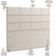 Kit Cabeceira Cama Box Queen 160cm com Calçadeira Roma W01 Linho Cru - Lyam
