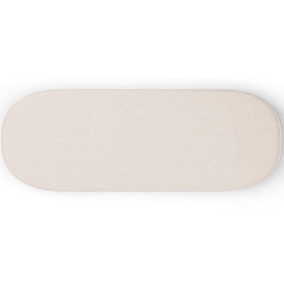 Kit 02 Puffs Decorativos Orgânico para Living Quarto 160cm Doha W01 Linho Cru - Lyam Decor