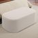 Kit 02 Puffs Decorativos Orgânico para Living Quarto 100cm Doha W01 Bouclê Creme - Lyam Decor