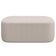 Kit 02 Puffs Decorativos Orgânico para Living Quarto 100cm Doha W01 Bouclê Creme - Lyam Decor