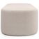 Kit 02 Puffs Decorativos Orgânico para Living Quarto 100cm Doha W01 Bouclê Creme - Lyam Decor
