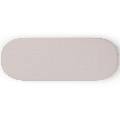 Puff Decorativo Orgânico Para Living Quarto 140cm Doha W01 Linho Bege - Lyam Decor