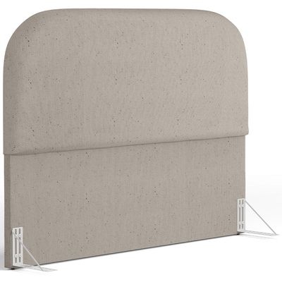 Cabeceira Cama Box Queen 160cm Orgânica Lanna W01 Linho Bege - Lyam Decor