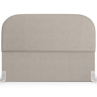 Cabeceira Cama Box Queen 160cm Orgânica Lanna W01 Linho Bege - Lyam Decor
