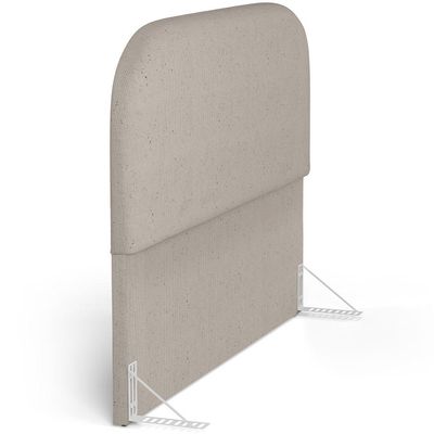 Cabeceira Cama Box Queen 160cm Orgânica Lanna W01 Linho Bege - Lyam Decor