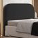 Cabeceira Cama Box Casal 140cm Orgânica Lanna W01 Bouclê Preto - Lyam Decor
