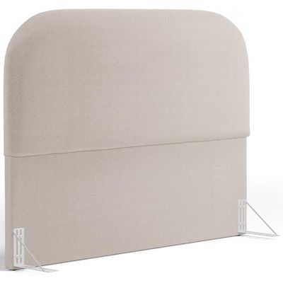 Cabeceira Cama Box King 195cm Orgânica Lanna W01 Bouclê Creme - Lyam Decor