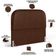 Cabeceira Cama Box Queen 160cm Lanna com Puff Recamier Doha W01  Couríssimo Marrom - Lyam Decor