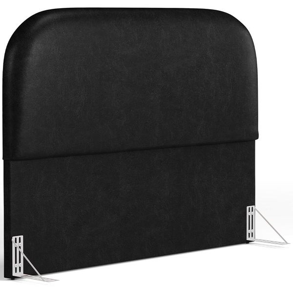 Cabeceira Cama Box Casal 140cm Orgânica Lanna W01 Couríssimo Preto - Lyam Decor