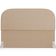 Cabeceira Cama Box Casal 140cm Lanna com Puff Recamier Doha W01  Linho Bege Escuro - Lyam Decor