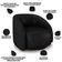 Poltrona Decorativa Giratória Angelina M03 Couríssimo Preto - Lyam Decor