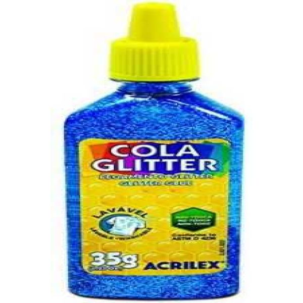 COLA GLITTER AZUL 35G ACRILEX