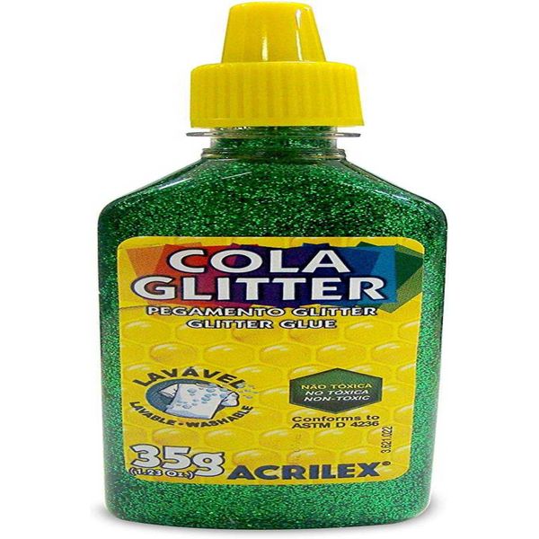 COLA GLITTER VERDE 35G ACRILEX