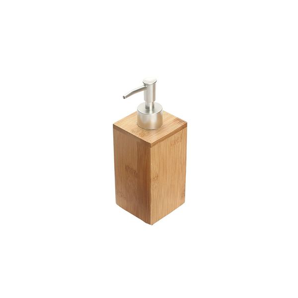 Porta Sabonete Liquido Dispenser Bambu Natural e Organico