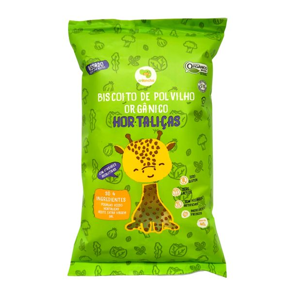 Biscoito Polvilho Hortaliças Vegano Orgânico Crilancha 40g