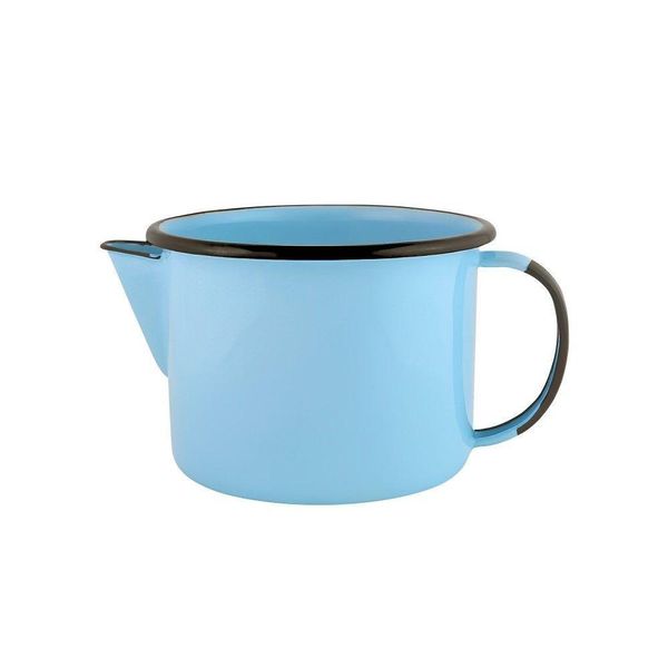 Caneca Com Bico Esmaltada Azul Claro 1 L Ewel