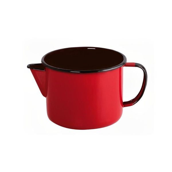 Caneca Com Bico Esmaltada Vermelho 1 L Ewel