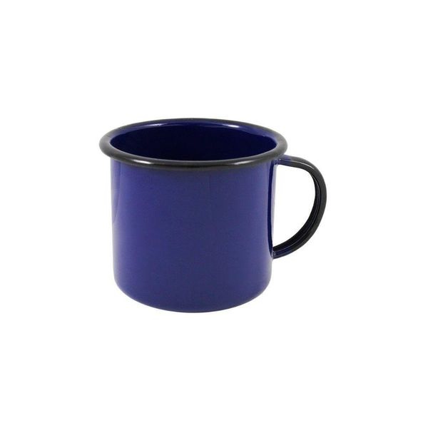 Caneca Média Esmaltada Azul 160 Ml Ewel