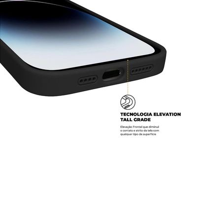 Capa para iPhone 14 Pro Max - Silicon Premium Preta - Gshield