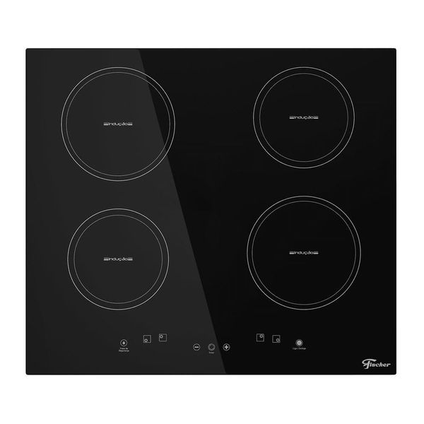 Cooktop De Indução Fischer 4 Bocas Com Touch Screen Vitrocerâmica 25943-56251 220V