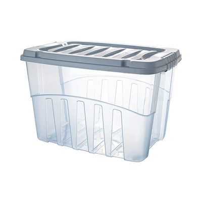 Caixa Organizadora Plasútil Gran Box Alta em Plástico Azul 29L