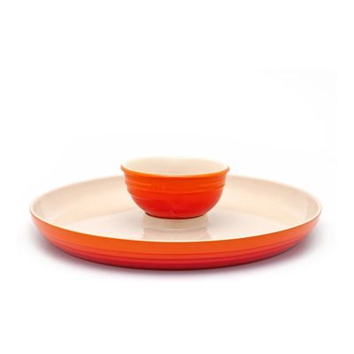 PRATO P/ APERITIVO LE CREUSET BRANCO