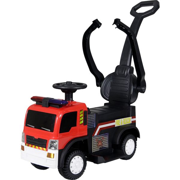 Caminhão de Bombeiros Elétrico Infantil com Alça 6V Bel Único / 6V